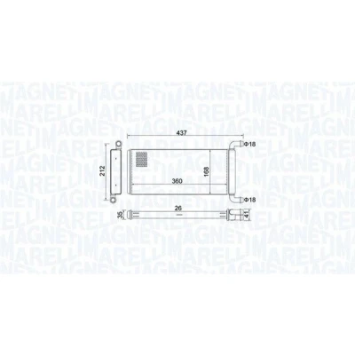 Kuva MAGNETI MARELLI 350218451000 Lämmityslaitteen Kenno