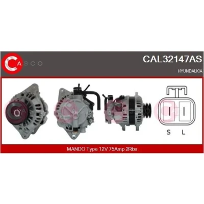 Kuva CASCO CAL15173AS Laturi 12V 50A PEUGEOT: 205 II Hatchback