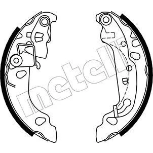 Kuva Jarrukenkäsarja, Taka akseli FORD FIESTA IV, V, KA, KA Van, PUMA OE 1106632, 1123789, 1135082