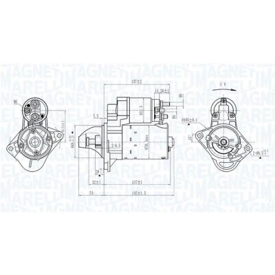 Kuva Käynnistin CHEVROLET, DAEWOO, FIAT, OPEL, SAAB, VAUXHALL OE 1202217, 25192447, 25194634