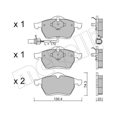 Kuva Jarrupalasarja, levyjarru METELLI 22 0279 1