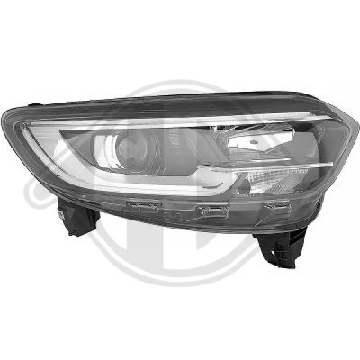 Kuva DIEDERICHS 4446080 Ajovaloumpio Oikea H7/H7, PY21W, LED Halogeeni Oikeanpuoleiselle liikenteelle