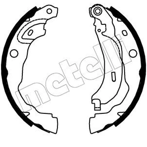 Kuva METELLI 53 0753 Jarrukengät 228,6mm 42mm RENAULT: Clio V Hatchback