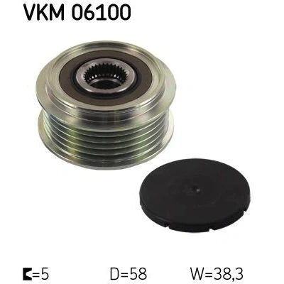 Kuva SKF VKM 06100 Laturin Vapaakytkin 38,3 TOYOTA: Corolla IX Station Wagon