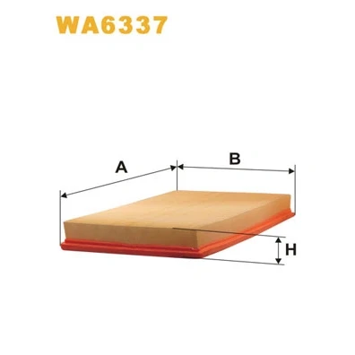Kuva WIX FILTERS WA6337 Ilmansuodatin 42mm 206mm 341mm Suodatinpanos OPEL: Speedster, Vectra B Sedan, Farmari