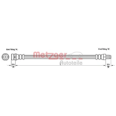 Kuva METZGER 4110238 Jarruletku 417 FORD: Focus 2 Kombi, Mk1 Farmari,