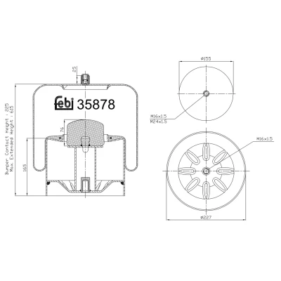 Kuva FEBI BILSTEIN 35878 Metallipalje, ilmajousitus