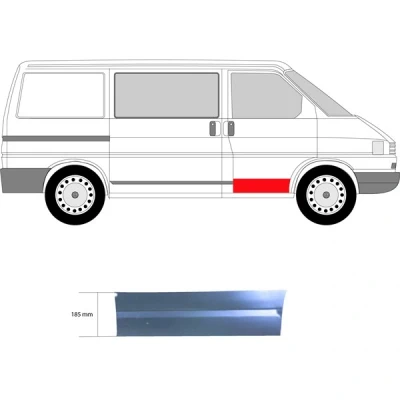 Kuva Ovi, Eteen, oikea VW TRANSPORTER Buss IV, Flak/chassi Skåp IV OE