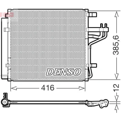 Kuva Lauhdutin, ilmastointilaite DENSO DCN43014