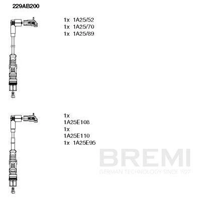 Kuva BREMI 229AB200 Sytytysjohto 6