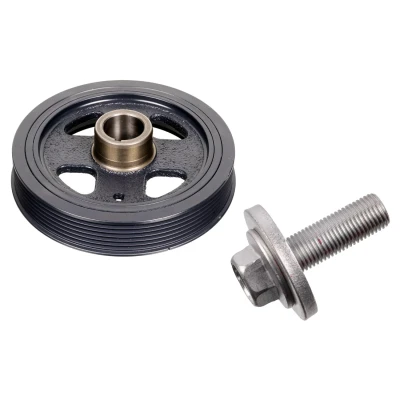 Kuva FEBI BILSTEIN 184670 Kampiakselin Hihnapyörä 6PK 150mm Putkiliittimellä, Ruuvilla TOYOTA: Auris Hatchback, Yaris II Avensis III Farmari