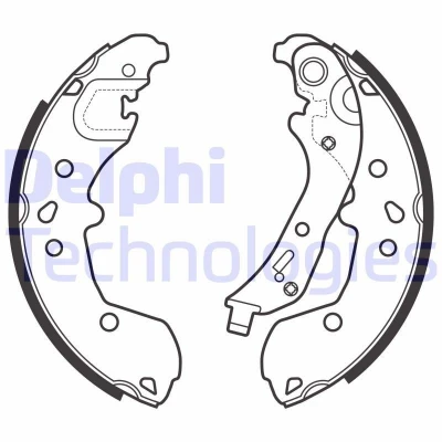 Kuva DELPHI LS2148 Jarrukengät 203 38 VOLKSWAGEN: Polo VI