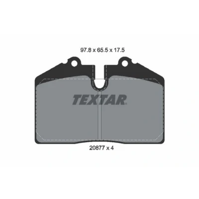 Kuva TEXTAR 2087709 Jarrupalat Kulumisenilmaisemelle PORSCHE: 944 Coupe, 968 911 AUDI: 80 B4 Avant