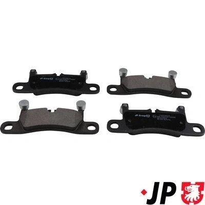 Kuva JP GROUP 1163708410 Jarrupalat Taka akseli Ilman kulumisenilmaisinta VOLKSWAGEN: Touareg II, PORSCHE: Cayenne