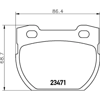 Kuva HELLA 8DB 355 019 231 Jarrupalat Ei kulumisenilmaisimelle LAND ROVER: Defender SUV