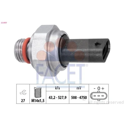 Kuva FACET 25.0007 DPF Paine Eroanturi VOLVO: V70 3, XC60 I, V60 BMW: 5 Touring, Sedan