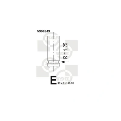 Kuva Imuventtiili OPEL, RENAULT OE 7701469369, 7701471704