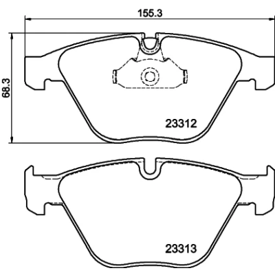 Kuva HELLA 8DB 355 015 391 Jarrupalat Kulumisenilmaisemelle BMW: 5 Sedan, Touring, 7