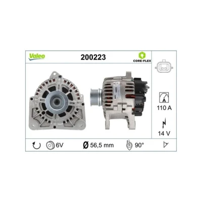 Kuva VALEO 200223 Laturi 14V 110A RENAULT: MEGANE 2 Kombi, GRAND SCENIC 2, CLIO 3