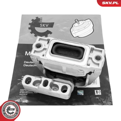Kuva ESEN SKV 75SKV293 Moottorin Kumityyny Oikea Kumimetallilaakeri Alumiini, Kumi 188mm 139mm VOLKSWAGEN: Tiguan I, Sharan II