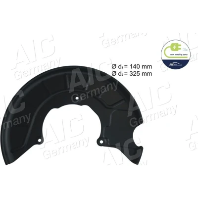 Kuva AIC 54846 Jarrukilpi Etuakseli, oikea VOLKSWAGEN: GOLF 5, Touran I, 6, SKODA: Superb II Farmari, Octavia 2 Combi, Hatchback