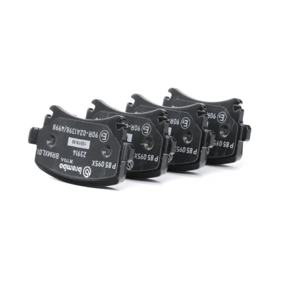 Kuva BREMBO P 85 095X Jarrupalat Kulumisenilmaisemelle Jarrusatulan ruuveilla Tarvikkeilla SKODA: Octavia 3 Combi, Superb II Farmari, Schrägheck