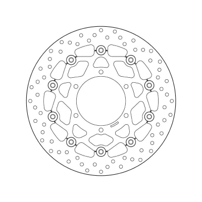 Kuva BREMBO Jarrulevy Serie Oro Edessä 310mm 5mm 6 reijitetty, kaksiosainen jarrulevy, kelluva 78B40863 Jarrulevyt