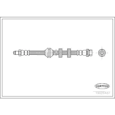 Kuva CORTECO 19026487 Jarruletku Etuakseli 340 FORD: Focus Mk1 Farmari, Hatchback