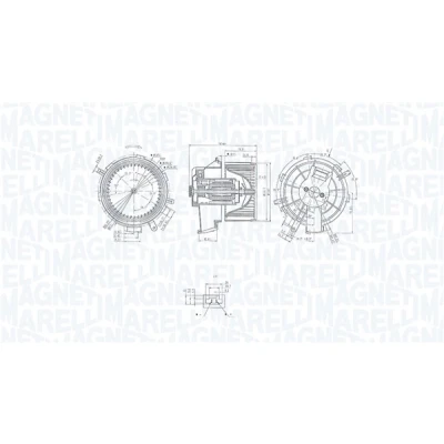 Kuva MAGNETI MARELLI 069412236010 Sähkömoottori, Sisätilanpuhallin 12