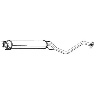 Kuva Keskiäänenvaimentaja OPEL VECTRA B, B Halvkombi, Kombi OE 24418546, 24422459, 24422461