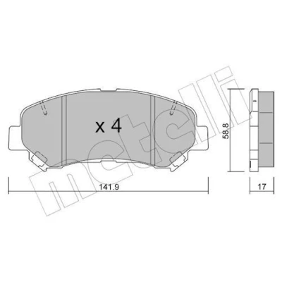 Kuva Jarrupalasarja, levyjarru METELLI 22 0792 0