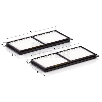 Kuva MANN FILTER CU 23 001 2 Raitisilmasuodatin Hiukkassuodatin 247 99 17 MAZDA: Hatchback