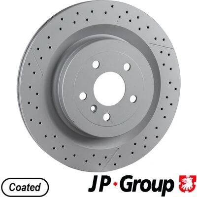 Kuva JP GROUP 1363204900 Jarrulevyt Taka akseli 345 26 5 tuuletettu sisältä, uritettu/rei&#039;itetty pinnoitettu MERCEDES BENZ: ML sarja, GLE SUV