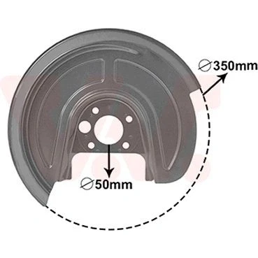 Kuva VAN WEZEL 5892374 Jarrukilpi Taka akseli, oikea VOLKSWAGEN: Golf 4, 4 Variant, Bora Sedan, SKODA: Octavia I Hatchback, SEAT: Leon Hatchback