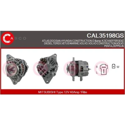 Kuva CASCO CAL15339AS Laturi 12V 180A CHRYSLER: 300C Sedan, Touring