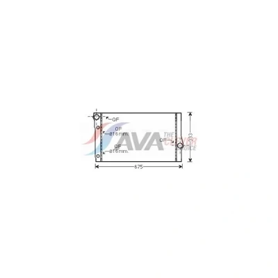 Kuva Jäähdytin,moottorin jäähdytys AVA QUALITY COOLING BW2410