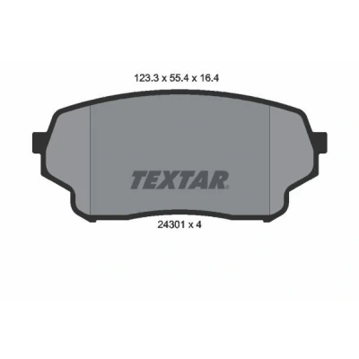 Kuva TEXTAR 2430101 Jarrupalat Ei kulumisenilmaisimelle SUZUKI: Grand Vitara 1 SUV