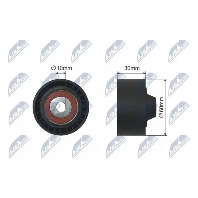 Kuva Ohjainrulla, moniurahihna DACIA, FIAT, MERCEDES BENZ, NISSAN, OPEL, RENAULT, SMART OE 11 92 308 02R, 314 74R, 319 68R