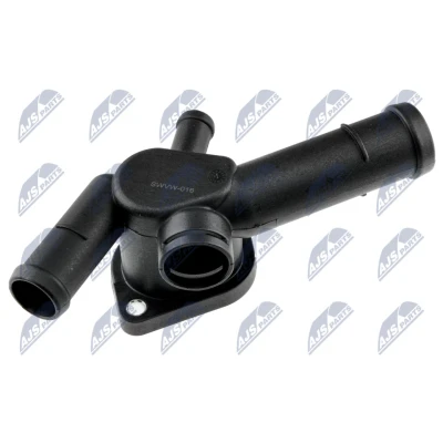 Kuva Jäähdytysnesteen laippa, Etupää, Vaihteiston puoli, Sylinterikansi AUDI, SEAT, SKODA, VW OE 06A 121 132, 133D