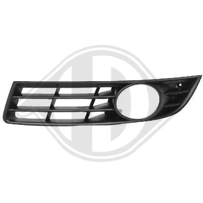 Kuva DIEDERICHS Priority Parts 2247049 Puskurin Ritilä Eteen, vasen Sumuvaloilla vasrustetuille autoille VOLKSWAGEN: Passat B6 Variant, Sedan
