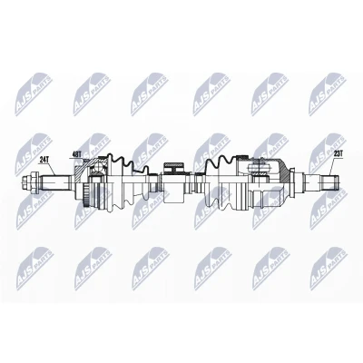 Kuva NTY NPW TY 179 Vetoakseli Etuakseli, oikea 876 TOYOTA: Yaris I Hatchback