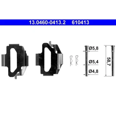 Kuva ATE 13.0460 0413.2 Tarvikesarja, Jarrupala