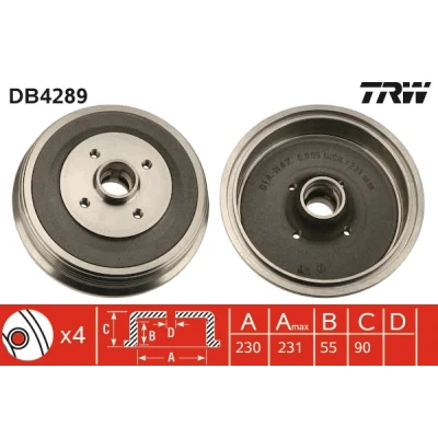 Kuva TRW DB4289 Jarrurumpu