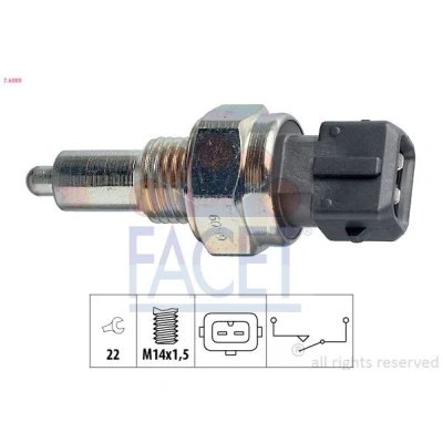 Kuva FACET 7.6099 Peruutusvalon Kytkin Made in Italy OE Equivalent AUDI: A4 B6 Avant, B5 Sedan, PEUGEOT: Boxer Van, 309 I Hatchback