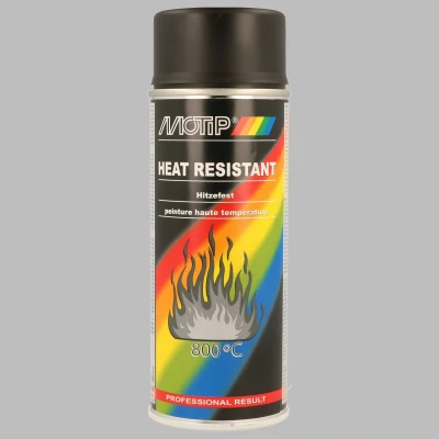 Kuva MOTIP 04031 Moottori / äänenvaimentajamaali Kompakt green glossy 400 ml Musta
