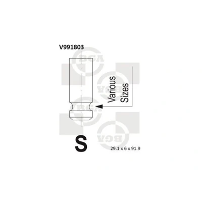 Kuva Imuventtiili HYUNDAI, KIA OE 22211 26600
