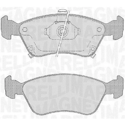 Kuva MAGNETI MARELLI 363916060532 Jarrupalat akustisella kulumavaroittimella TOYOTA: Avensis Verso, I Farmari, Sedan
