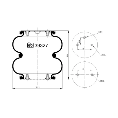 Kuva FEBI BILSTEIN 39327 Metallipalje, ilmajousitus