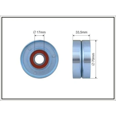 Kuva Kiristysrulla, moniurahihna ALFA ROMEO, CADILLAC, CHEVROLET, OPEL, SAAB OE 12575509, 12626644, 4817877
