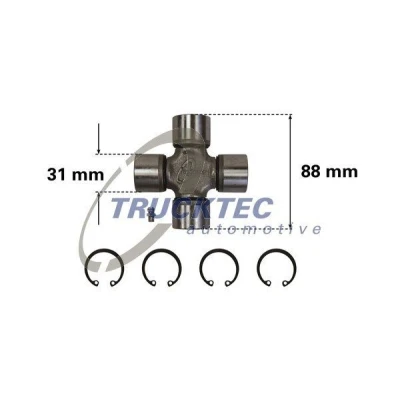 Kuva TRUCKTEC AUTOMOTIVE 02.34.012 Kardaanin Kuminivel MERCEDES BENZ: Vito Bussi, Mixto, Sprinter 3.5 T Van